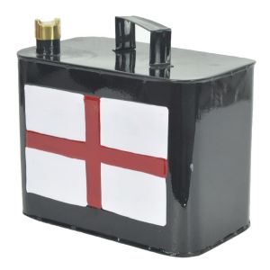 St George England Flag Black Petrol Can Small 26cm