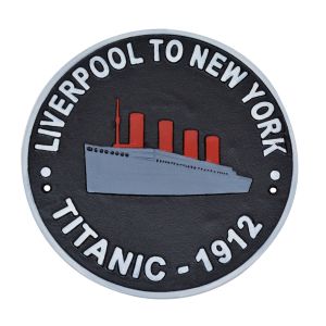 Titanic Wall Cast Iron Sign / Plaque 25cm 