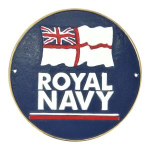 Royal Navy Plaque - Cast Aluminium - 24cm
