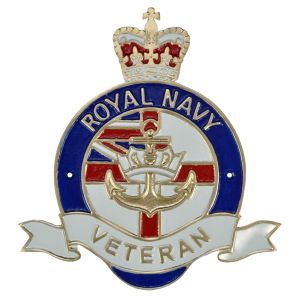 25cm Royal Navy Veteran Plaque Cast Iron 