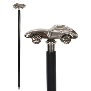 92cm Sports Car Walking Stick Nickel Plated Cast Aluminium