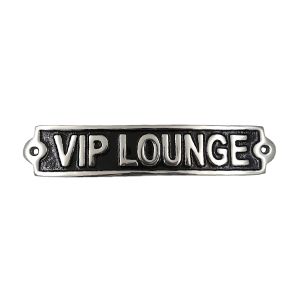 VIP Lounge Plaque - Cast Aluminium 25cm