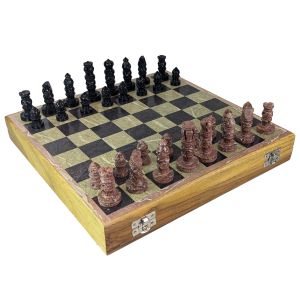 Soap Stone Chess Box 30cm