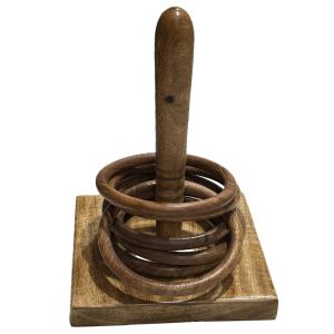 Ring Throw Wooden Game - 27.9cm Mango Wood