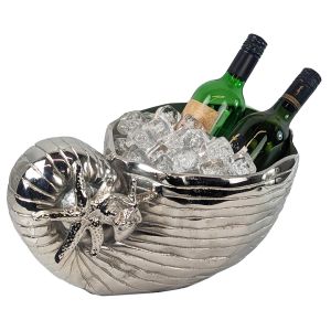 37cm Large Nautilus Shell 3/4 Bottle Ice Bucket N/P