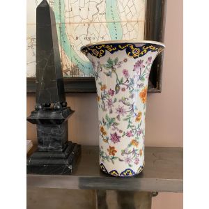 Chinese Hand Colored Crackle Glazed Vase 28cm