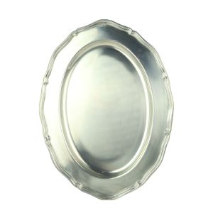 Metal Oval Plate 37cm