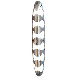 Aluminium 6 Bottle Wine Rack - 85cm