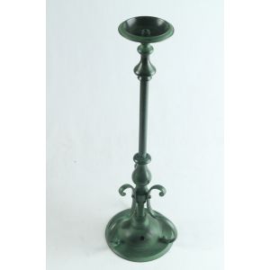 Candle Stick - Green Cold Finish 41cm