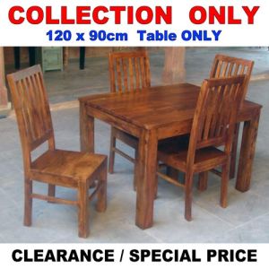Acacia Lisbon Dining Table 120x90 - COLLECTION ONLY