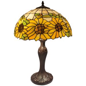 Large Sunflower Tiffany Table Lamp 59cm 