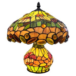 Mushroom Tiffany Table Lamp - 32.5cm