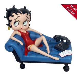 Betty Boop On Blue Chaise Lounge 19cm