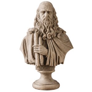 Da Vinci Bust - 77.5cm - Roman Stone Finish
