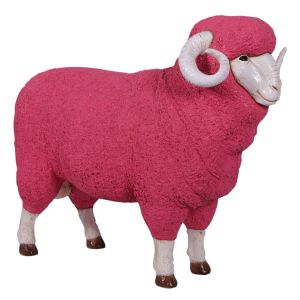 Merino Ram Life Size - Pink - 110cm