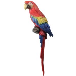 Scarlet Macaw Wall Art Faux Taxidermy - 100cm