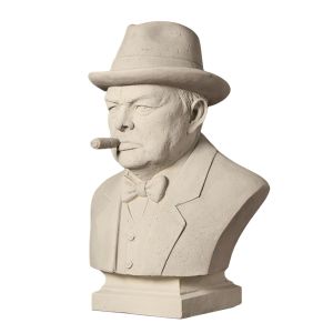 Winston Churchill Bust - Roman Stone Finish 60cm