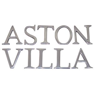 15cm Cast Aluminium Aston Villa Letters 