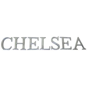 9cm Cast Aluminium Chelsea Letters 