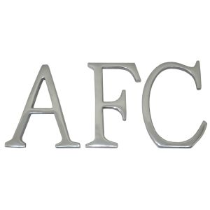 15cm Cast Aluminium AFC Letters 