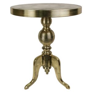 Cast Aluminium Table 70cm - Anodized Antique Brass Industrial Finish