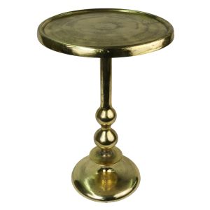 Cast Aluminium Table Round Top 60cm - Anodized Antique Brass Industrial Finish
