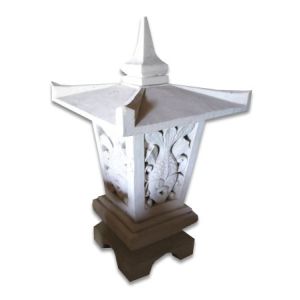 Hand Carved  Garden Lamp Stone Carving - 50cm