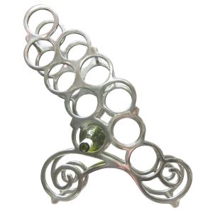 75cm Aluminium Wine Rack (11 Bottles)