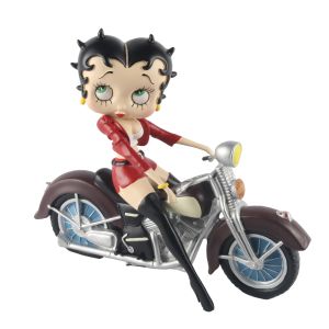 Betty Boop On Motorbike Red Jacket 31cm