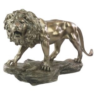 62cm Lion Bronze Finish