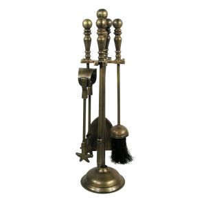 Fire Tool Set - Antique Brass 51m