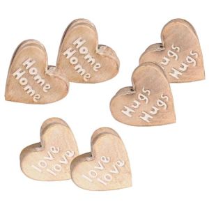 Mango Wood Set of 6 Assorted Paper Clips 8.3cm