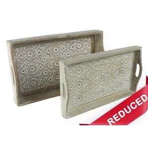 Set Of 2 Sulfi Design Trays 43cm