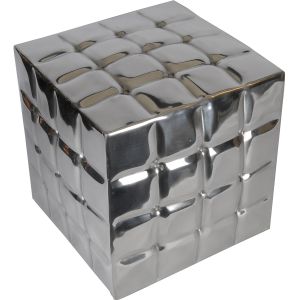 Aluminium Button Stool 41 cm