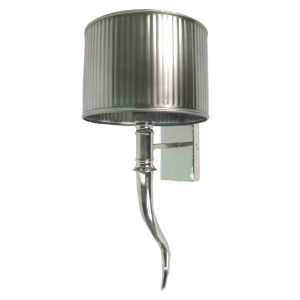Nickel Horn Wall Light - 49cm