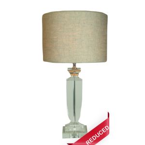 Crystal Glass Table Lamp with Shade 56cm