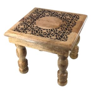 Two-Tone Star/Flower Plant Stool 30cm