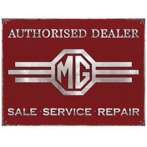 MG Authorised Dealer Metal Sign - 41cm TBD