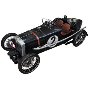 Black 1930's Superior Supercharged Sports Car - 133 cm