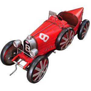 Red 1920's Grand Prix Race Car - 128 cm