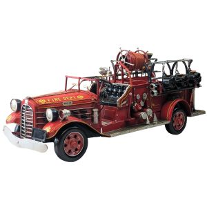 43.5cm 1930s American Red Fire Engine