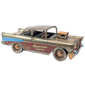 Vintage Daytona Race Car With Air Box Polished Metal - 33cm