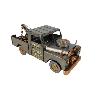 Polished Metal 4X4 Tow Truck - 21cm
