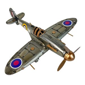 Spitfire Plane Polished Metal  - 21cm
