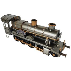 Polished Metal Steam Train 30cm