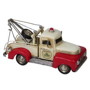 White and Red Tow Truck - 26cm