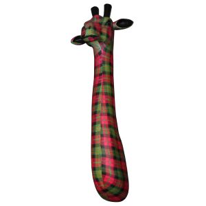 Giraffe Head Large (Red Tartan)  80.8cm **SECONDS**