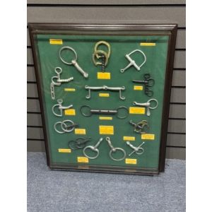 Horsebits In Glass Showcase 83 x 68cm