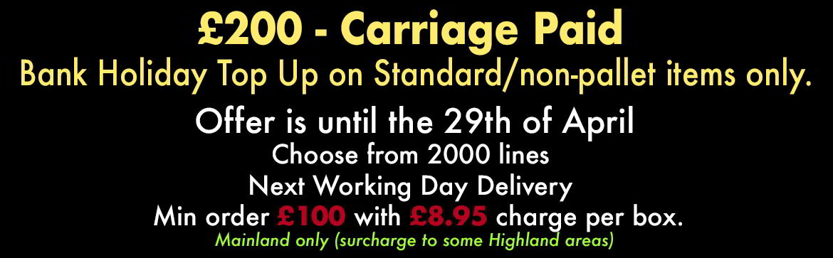 £200 Carriage Paid Unitil End Of April!!!