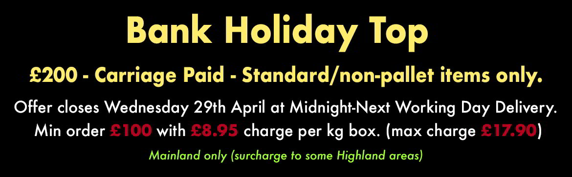 £200 Carriage Paid Unitil End Of April!!!